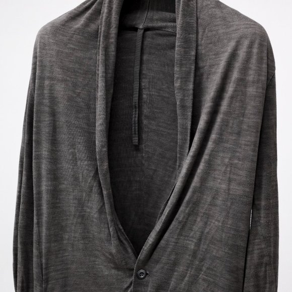 Attachment Kazuyuki Kumagai Grey Stole Cardigan - Picture 3 of 11
